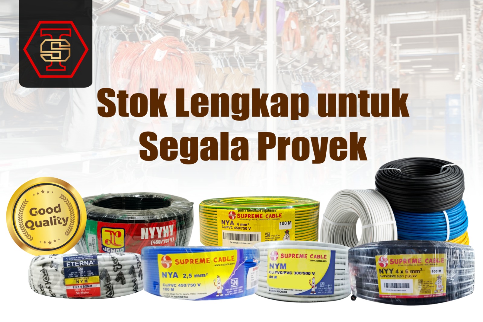 Jual Kabel Listrik Surabaya: Stok Lengkap untuk Segala Proyek