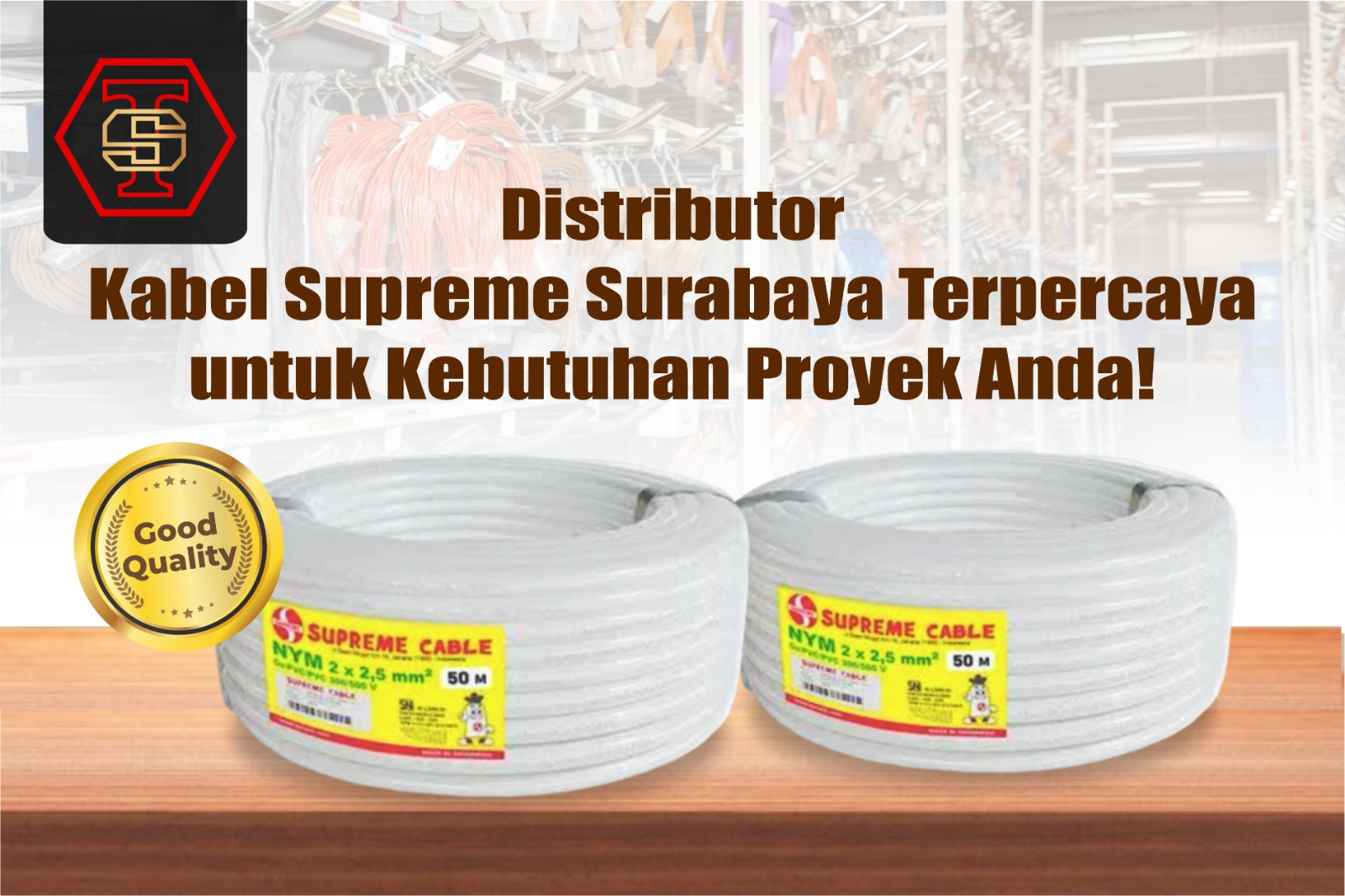 Distributor Kabel Supreme Surabaya: Solusi Terbaik untuk Kebutuhan Proyek Anda
