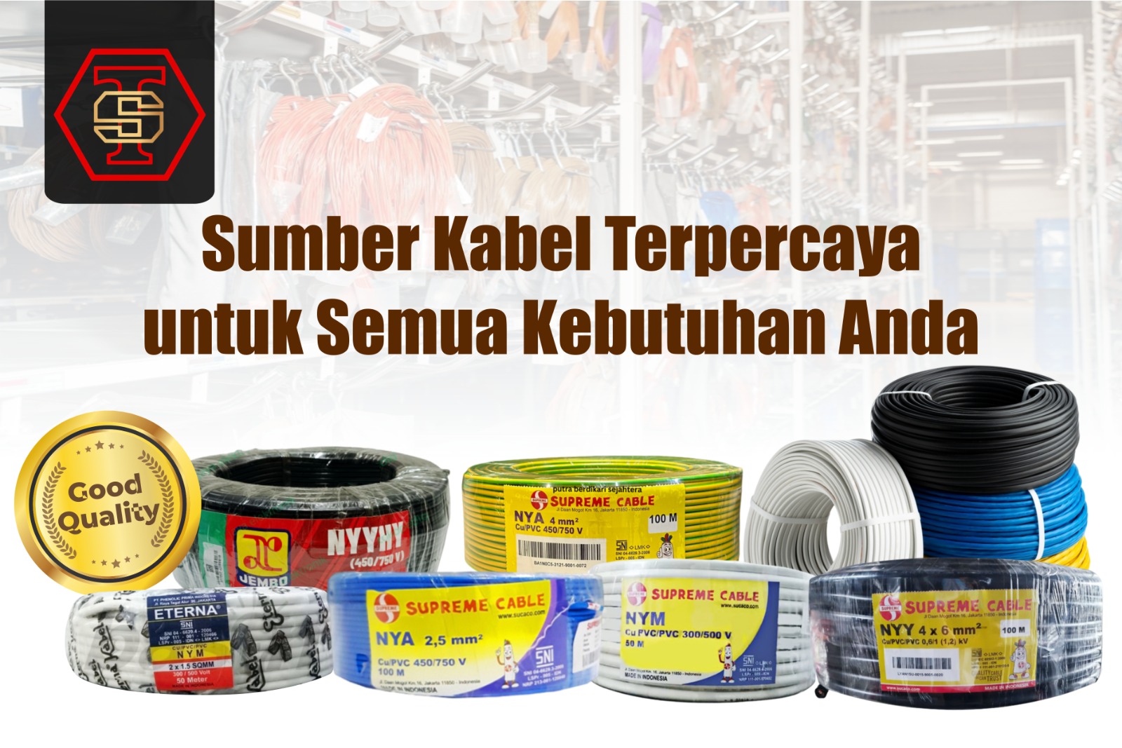 Distributor Kabel Supreme Surabaya: Pilihan Kabel Terbaik untuk Kebutuhan Anda