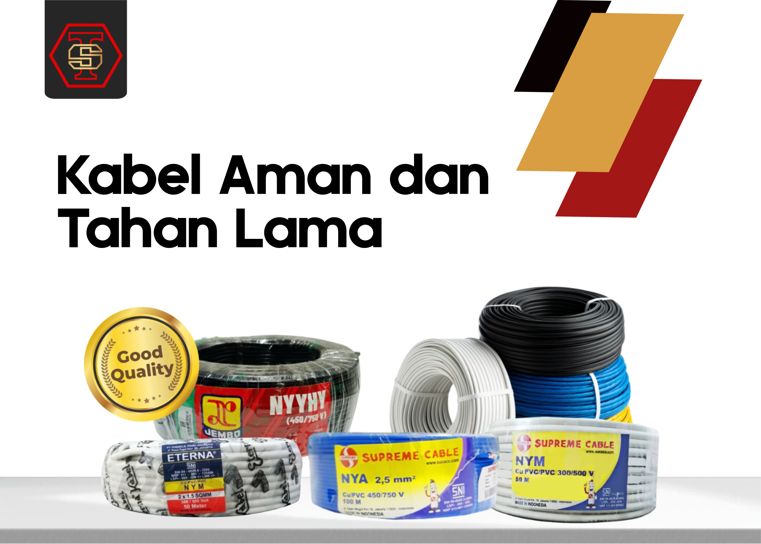 Kabel Aman dan Tahan Lama